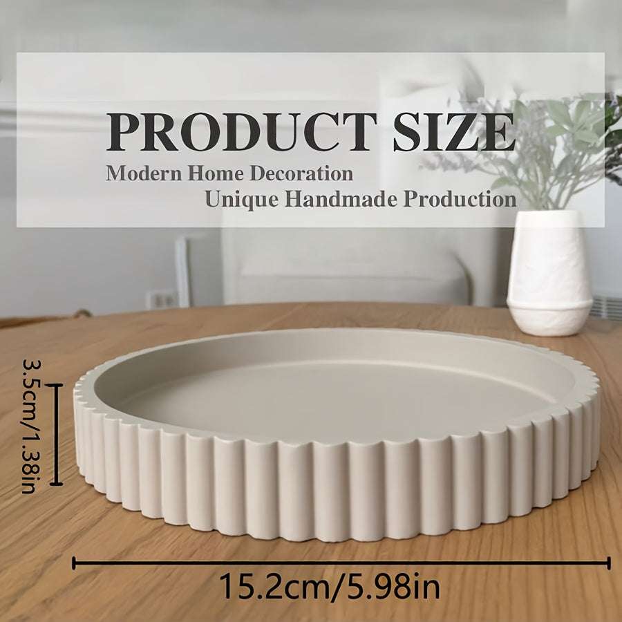 Carelle Trays Classic Marble Pattern Resin Decorative Bowl for Home Decor