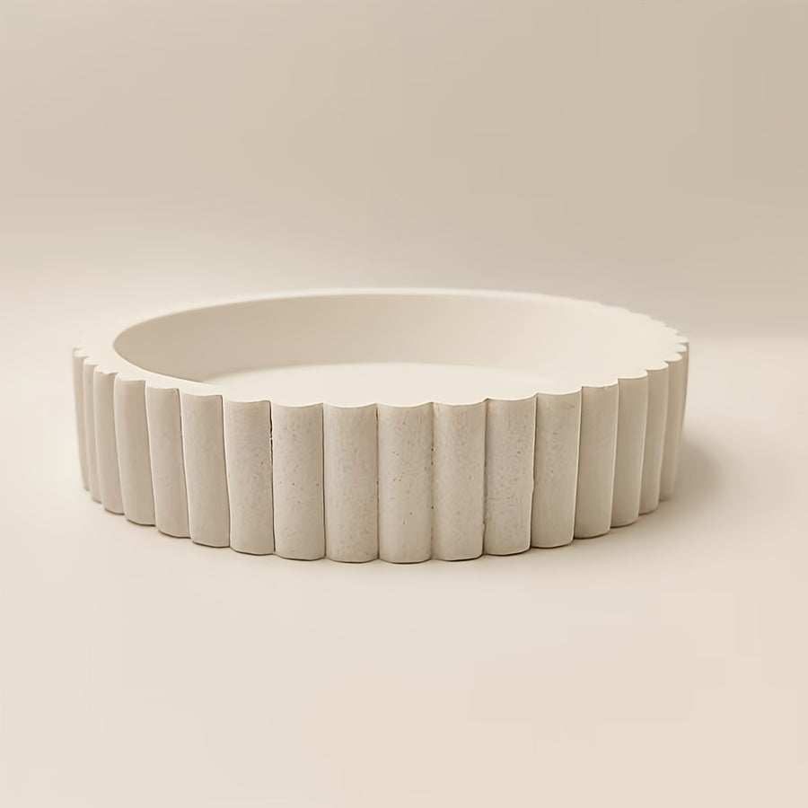 Carelle Trays Classic Marble Pattern Resin Decorative Bowl