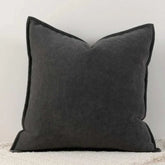 Noori Cushion Cover 50x50cm in dark grey for home decor.