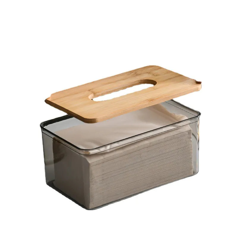 Sïmh Wooden Tissue Box with removable lid.