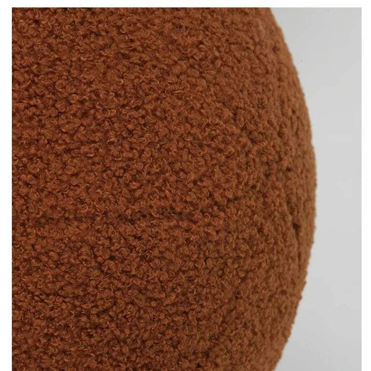 Bubble Kiss soft round pillow in autumn color, perfect for cozy comfort and style.