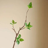 Artificial withered branches with green leaves, 44CM, for elegant home decor.