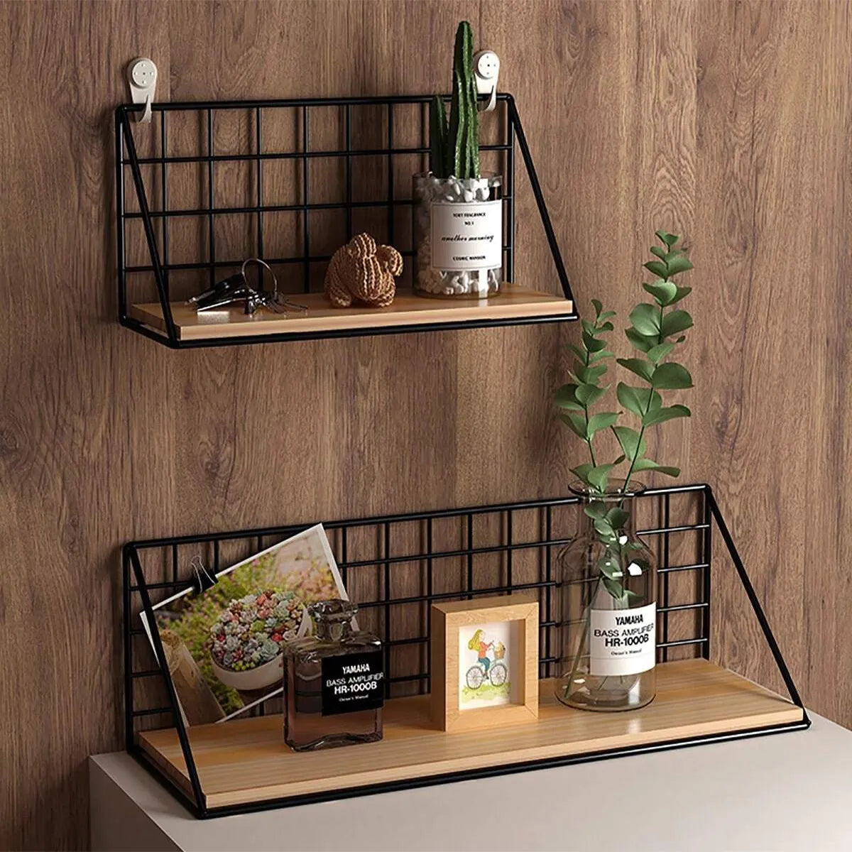 Nouve shelves - stylish and durable basket wall shelves for storage and organization.
