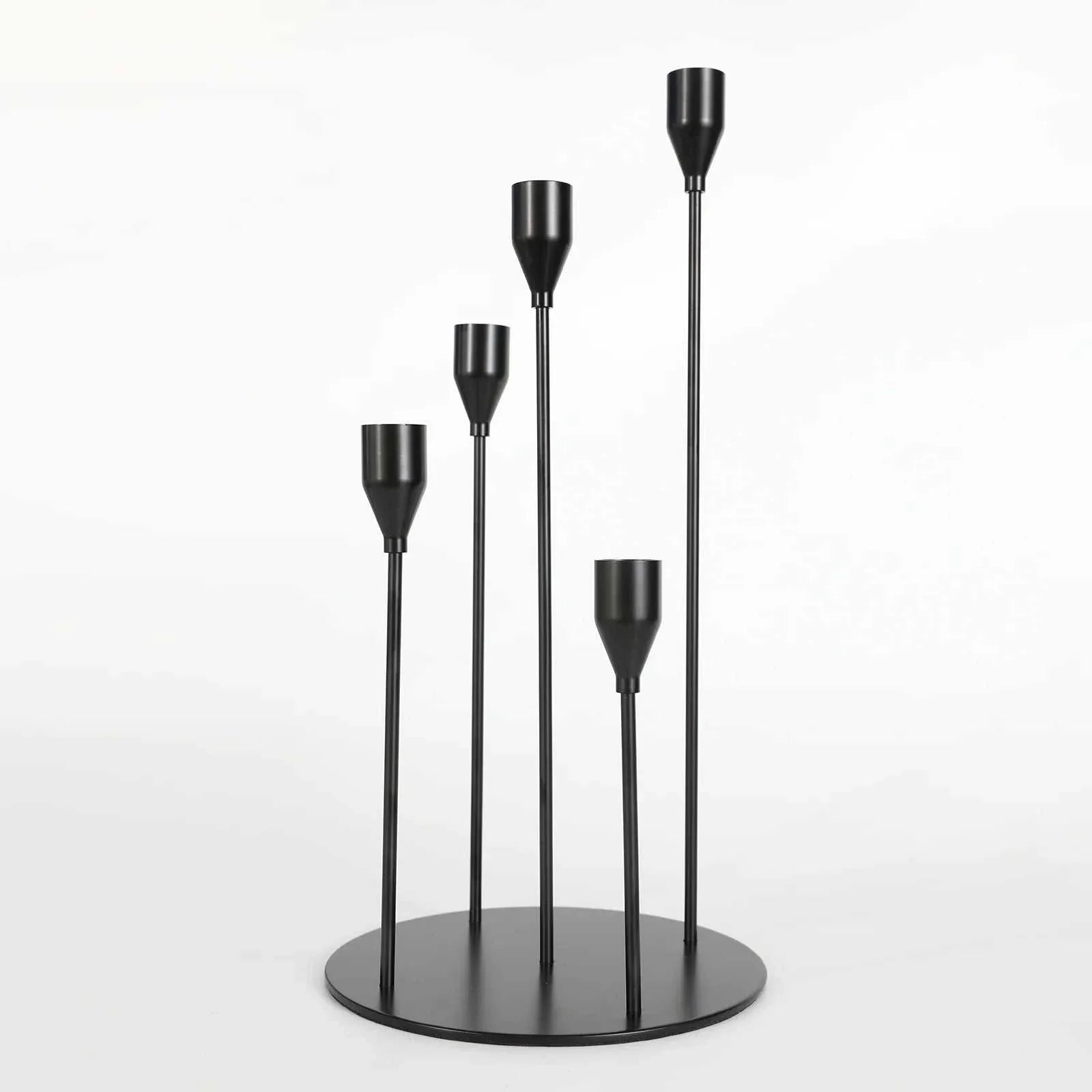 Alison Candle Holder, sleek metal design, stylish home decor accessory.