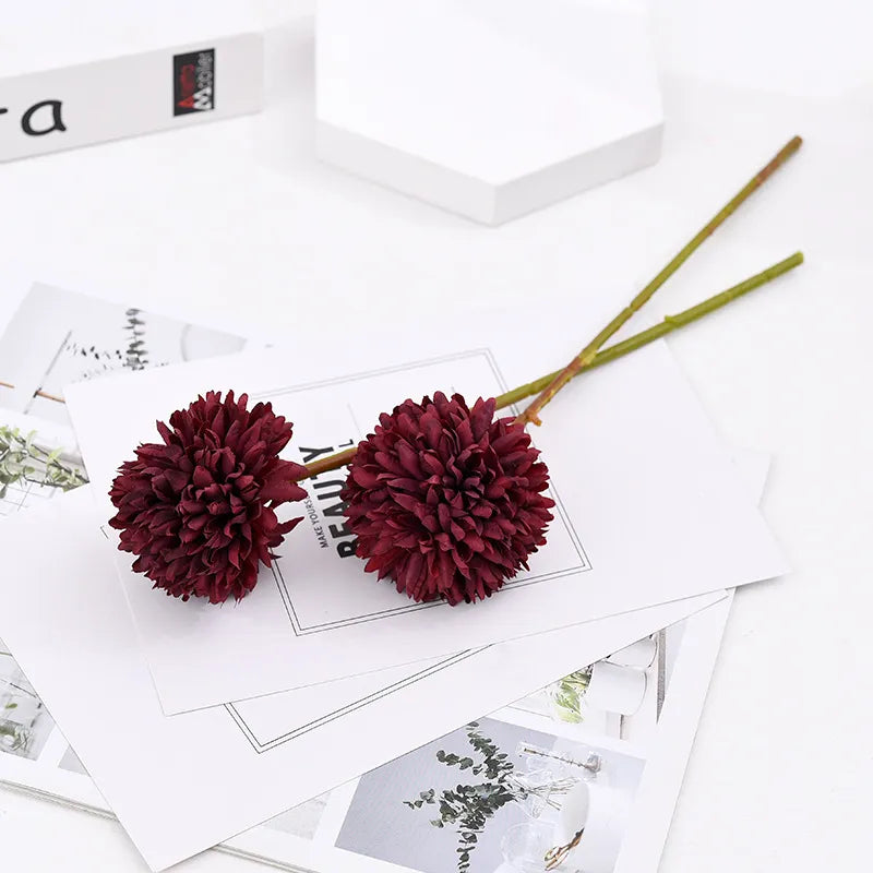 Celine Faux Dandelion Flower with lifelike petals for elegant home decor.