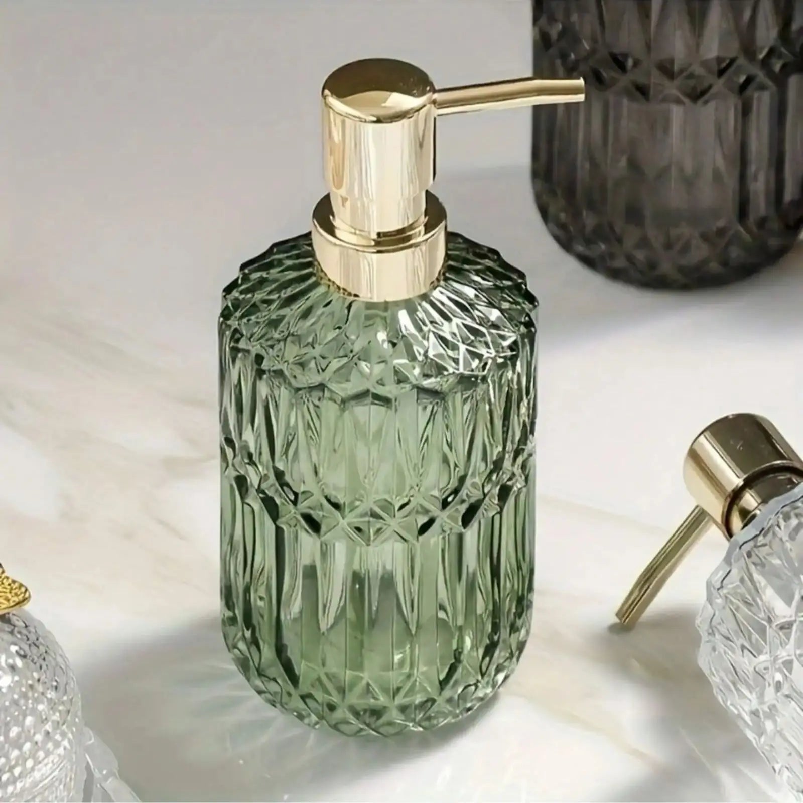 Dina Glass Pump Bottle