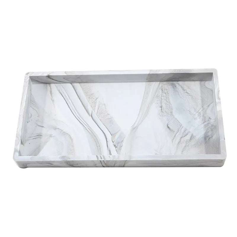 Silicone soap dispenser tray in modern style for kitchen and bathroom storage.