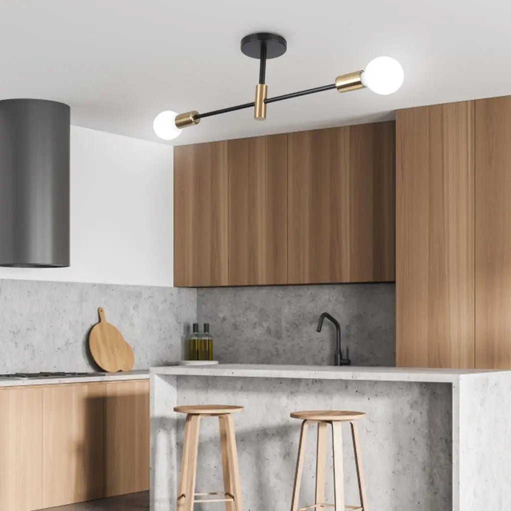 Alexis LED Ceiling Chandelier in a modern kitchen setting.