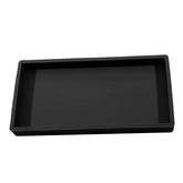 Silicone soap dispenser tray for bathroom and kitchen storage.