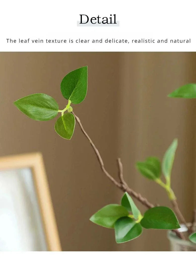 Realistic faux withered branches with tender buds for elegant home decor.