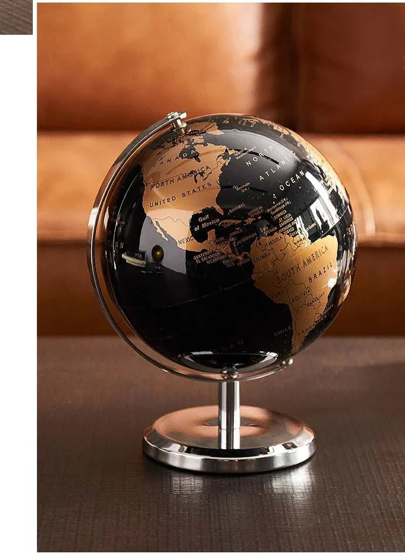 Aya Globes in black and gold, elegant decor for home or office.