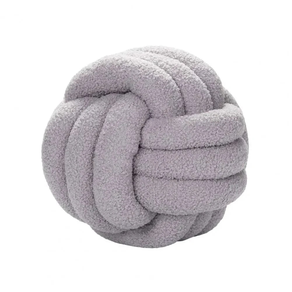 Knotted Ball Pillow for kids, soft and durable bedroom accessory.