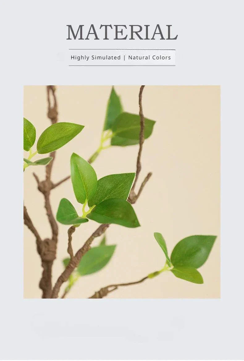 Faux withered branches with realistic textures and tender buds, 44CM in length, ideal for elegant home decor.