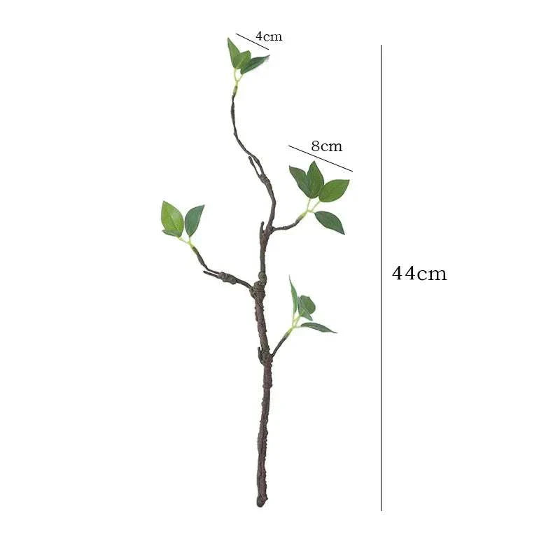 44CM Faux Withered Branches with realistic textures and tender buds for elegant home decor.