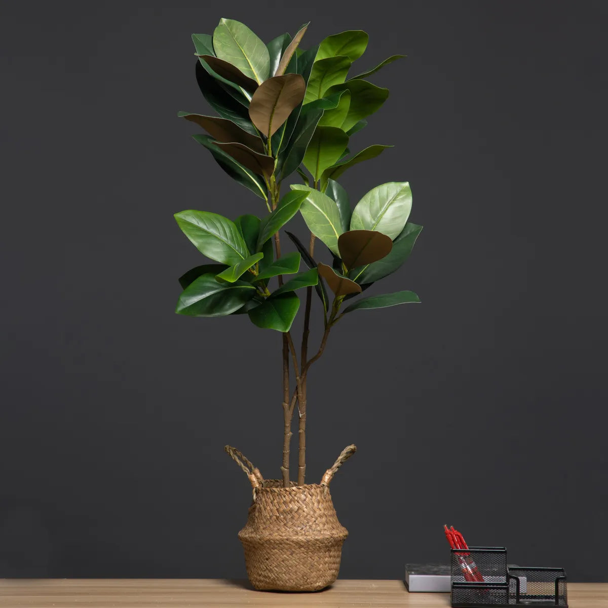 Faux Magnolia Tree Branch with realistic details adds natural elegance to any space, low maintenance.