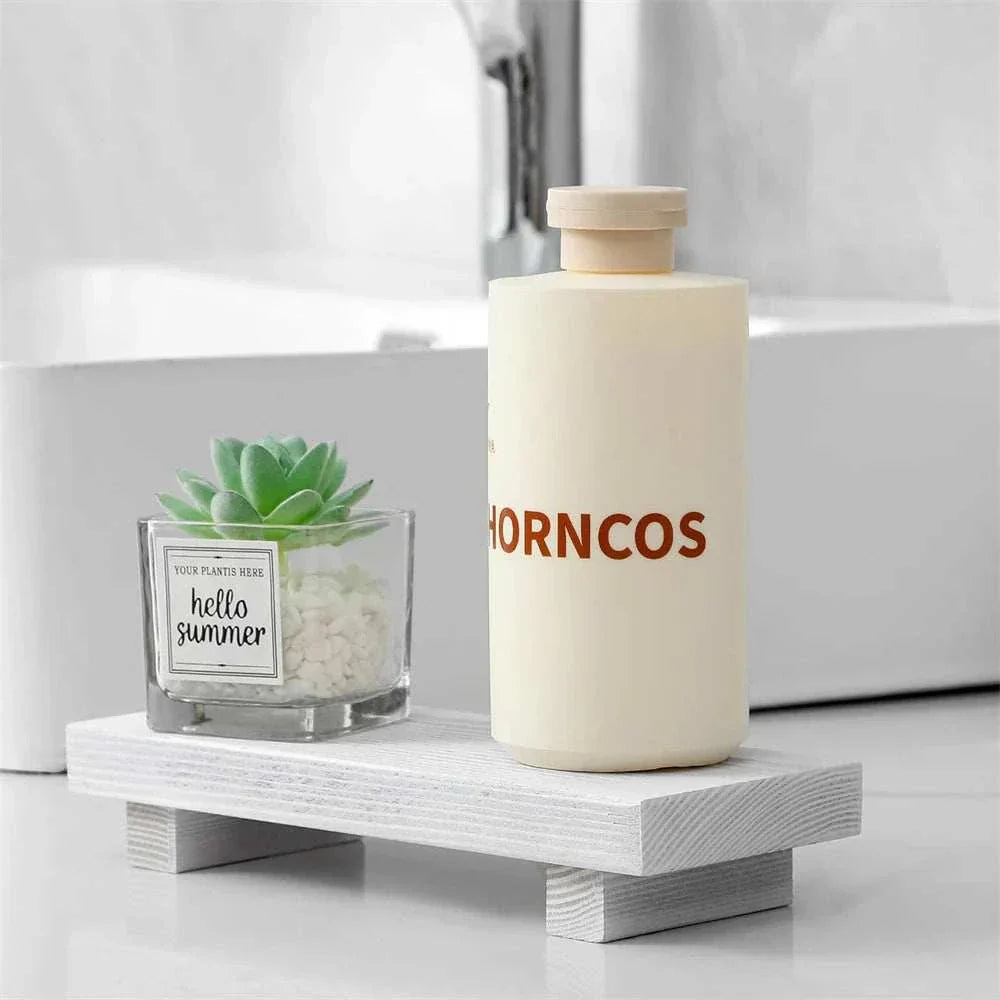 Small Wood Riser for desk organization and ergonomic comfort.