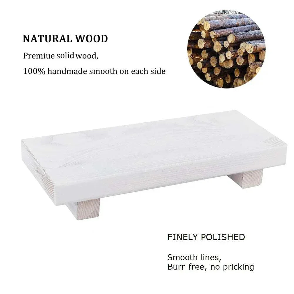 Small Wood Riser for desk organization and ergonomic comfort.