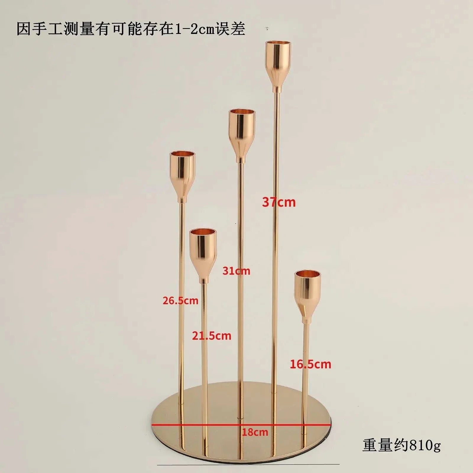 Sleek metal Alison Candle Holder with multiple heights for elegant home decor.
