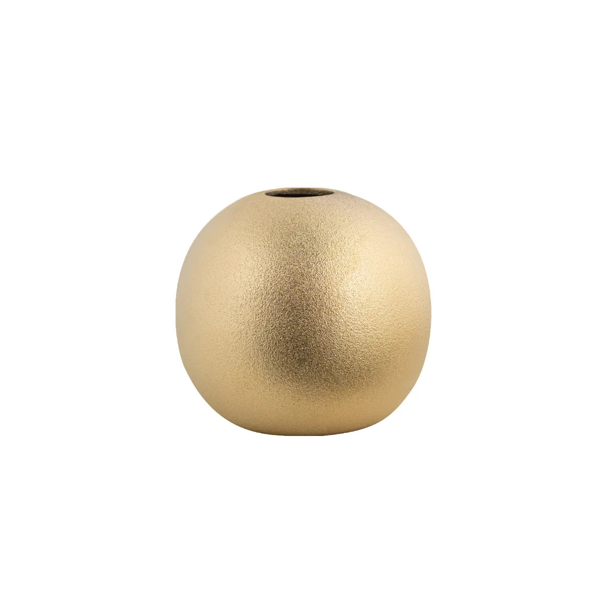 Nuala Ceramic Balls in gold, versatile decorative ornament or vase, elegant home decor accessory.
