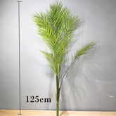 Faux palm tree branch, lifelike and low-maintenance home decor, 125cm.
