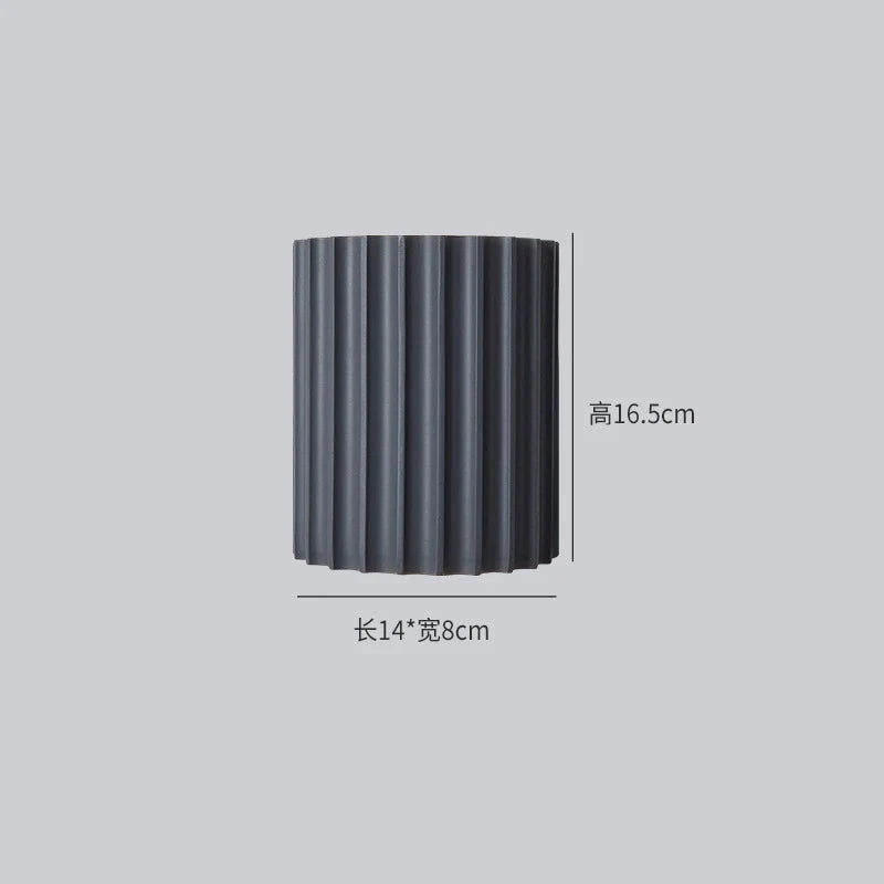 Nordic LED resin wall lamp in grey, modern and energy-efficient design.