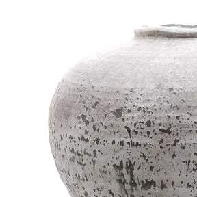 Stone-textured ceramic Shola Vase with organic appeal and minimalist design.