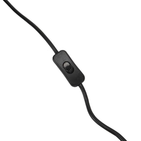 Black cord with a switch for the Vieana ceramic lamp.