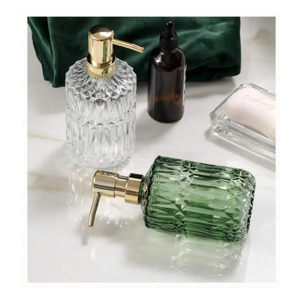 Dina Glass Pump Bottle