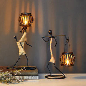 Ewa Candle Holder featuring African woman design, adding cultural elegance to home decor.
